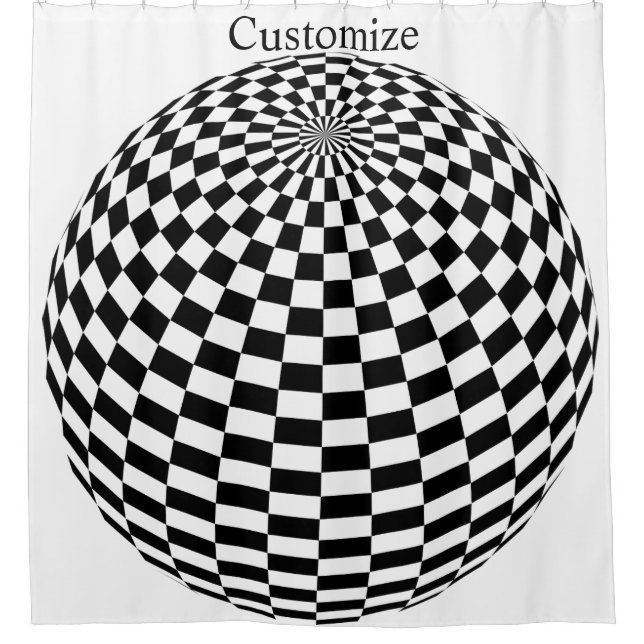 Cortina Para Box Thunder_Cove Globo Verificado Preto/Branco (Frente)
