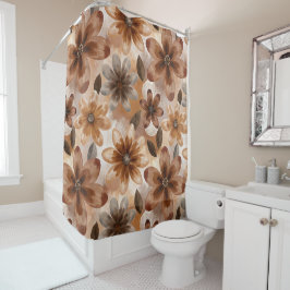 Cortina Para Box Tie Dye Autumn Floral