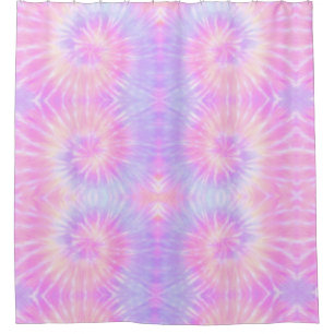 Cortina Para Box Tiedye Pastel Rainbow Spiral Hippie Tie Dye   
