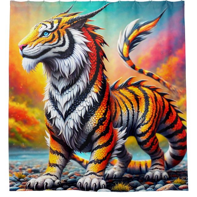 Cortina Para Box Tiger Dinosaur (Frente)