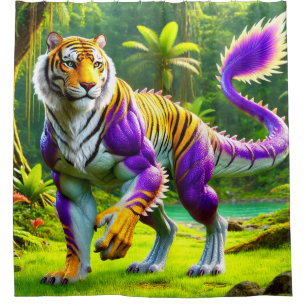 Cortina Para Box Tiger Dinosaur