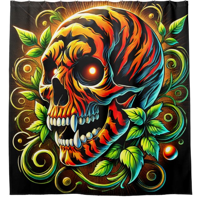 Cortina Para Box Tiger Skull (Frente)