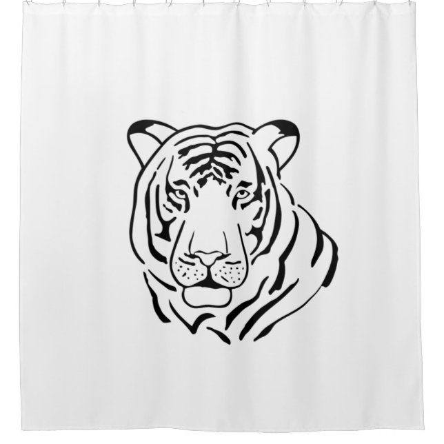 Cortina Para Box Tigre Gratiffi (Frente)