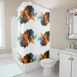 Cortina Para Box Tinta e Pincéis