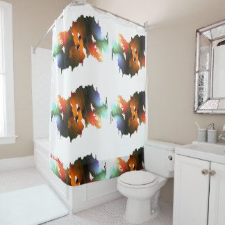 Cortina Para Box Tinta e Pincéis