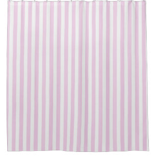Cortina Para Box Tiras de doces brancas, cor-de-rosa claro
