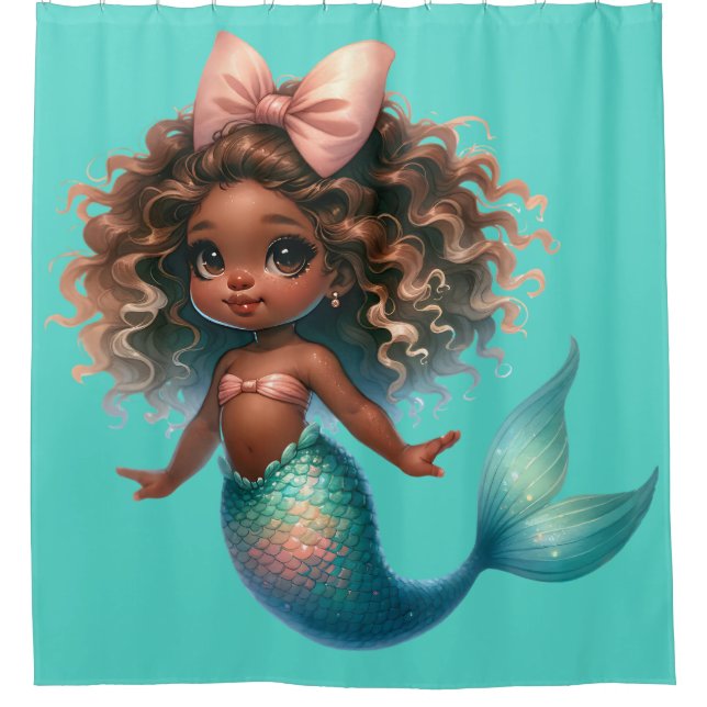 Cortina Para Box "Toddler Mermaid Delight" (Frente)