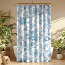 Toile-de-jouy Chinoiseries Padrão Floral Azul