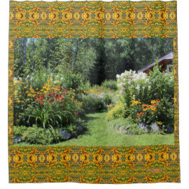 Cortina Para Box Tome o trajeto do jardim da casa de campo!