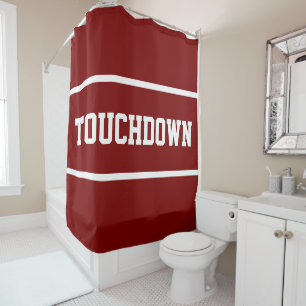 Cortina Para Box TOUCHDOWN Esportivo Vermelho Intenso Negrito Faixa