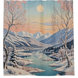 Cortina Para Box Tranquilidade do inverno