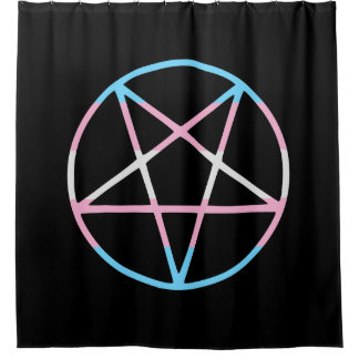 Cortina Para Box trans gay pride flag pentagram transgender