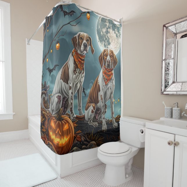 Cortina Para Box Treeing Walker Halloween Assustador (In Situ)