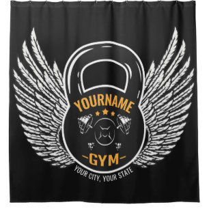 Cortina Para Box Treinador Personalizado de Malhações GYM Kettlebel