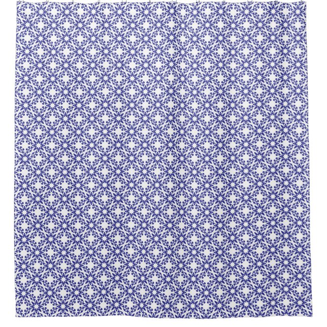 Cortina Para Box Trellis Azul Real (Frente)