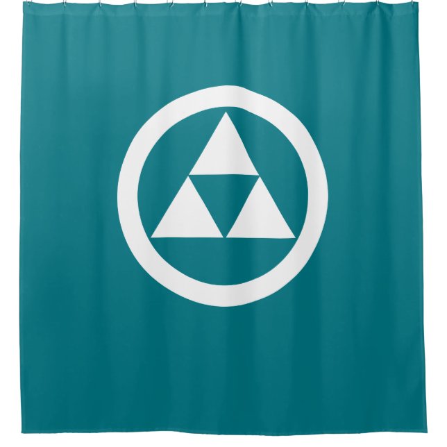 Cortina Para Box Três escalas em círculo (Frente)