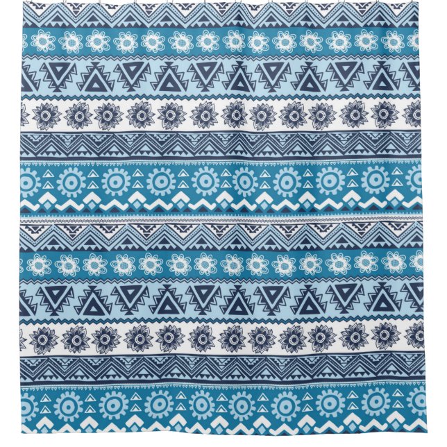 Cortina Para Box Tribal ethnic seamless pattern (Frente)