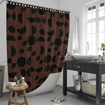 Tribal Geométrico Moderno Marrom