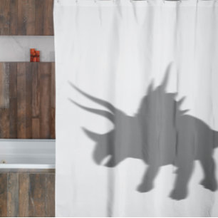 Cortina Para Box Triceratops Silhouter Dinossauro Atrás