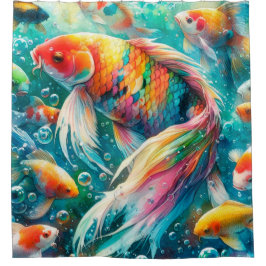 Cortina Para Box Tropical Fish Shower Curtain
