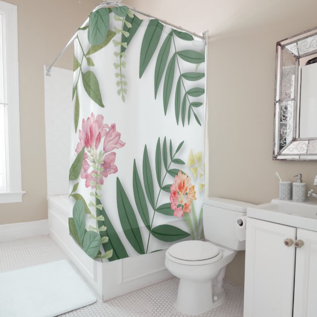Cortina Para Box Tropical Floral (In Situ)