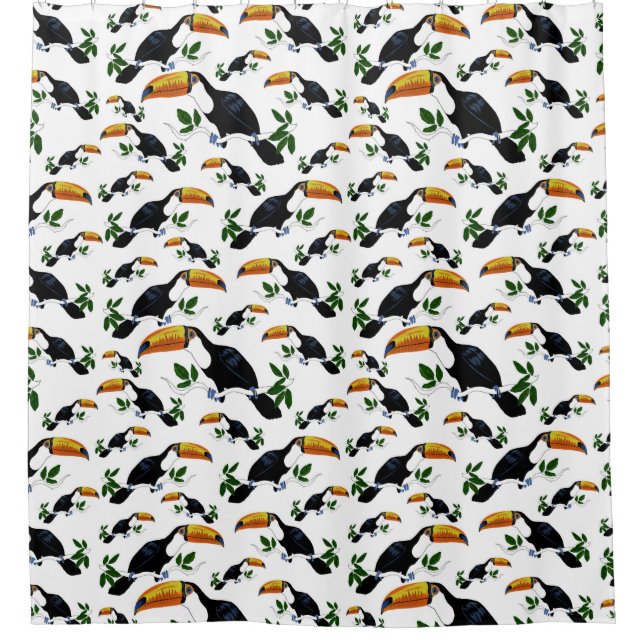 Cortina Para Box Tropical Toucans - Playful Jungle (Frente)