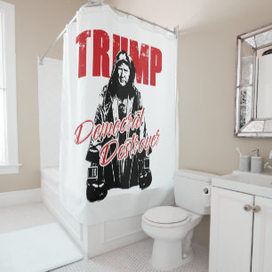 Cortina Para Box Trump o democrata destruidor - humor Design gráfic
