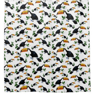 Cortina Para Box Tucanos Tropicais - Selva Divertida