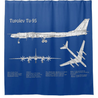 Cortina Para Box Tupolev Tu-95 - Planos de Impressão Blueprint do A