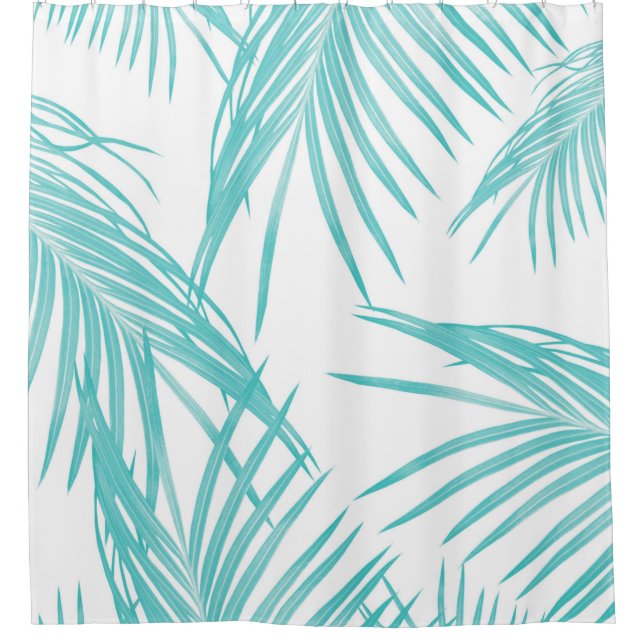Cortina Para Box Turquesa Suave Deixa Sonho #1 #tropical #decor (Frente)