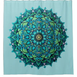 Cortina Para Box Turquoise Mandala