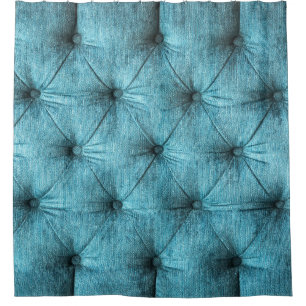 Cortina Para Box Turquoise Velvet Sofa Close-up