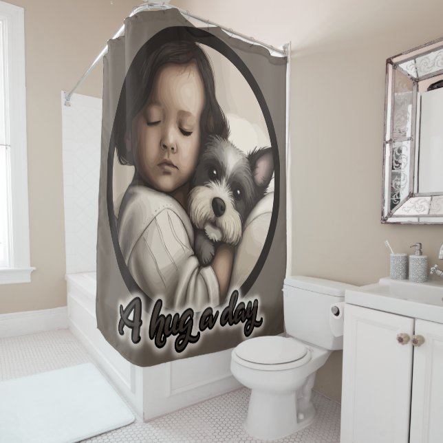 Cortina Para Box Um abraço por dia (In Situ)