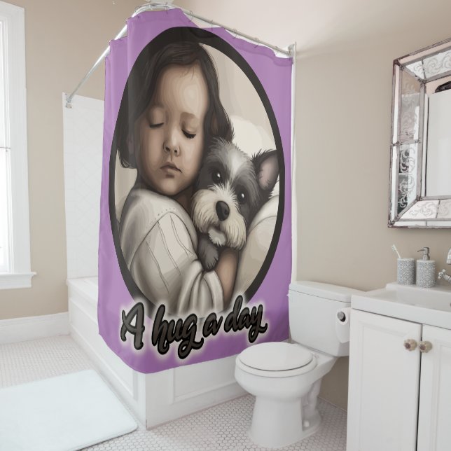 Cortina Para Box Um abraço por dia (In Situ)