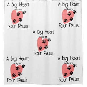 Cortina Para Box Um grande coração anda em quatro patas - Pet Lover