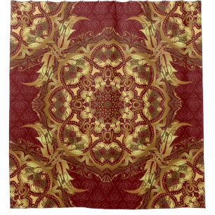 Cortina Para Box Um ornamento tradicional de oriente em um fundo ve