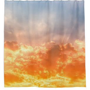 Cortina Para Box Um pôr do sol colorido: um crepúsculo no céu.