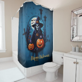 Cortina Para Box Uma cena assustadora do Dia das Bruxas