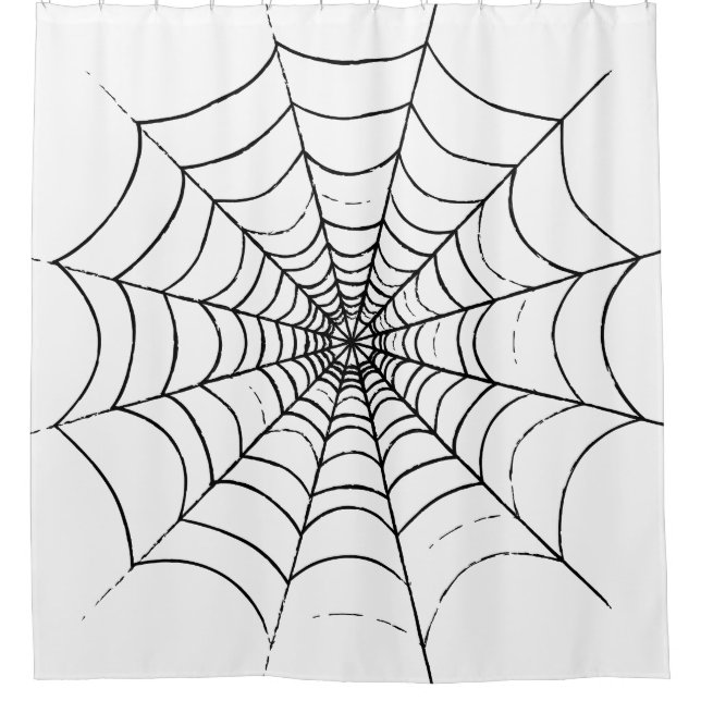 Cortina Para Box Uma Web de aranha simples (Frente)