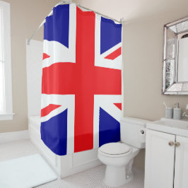 Cortina Para Box Union Jack British Flag England Red White Blue