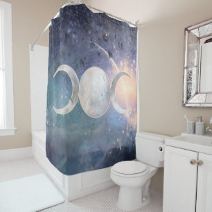 Cortina Para Box Universo Celestial Tripla Lua Goddess Moonstone