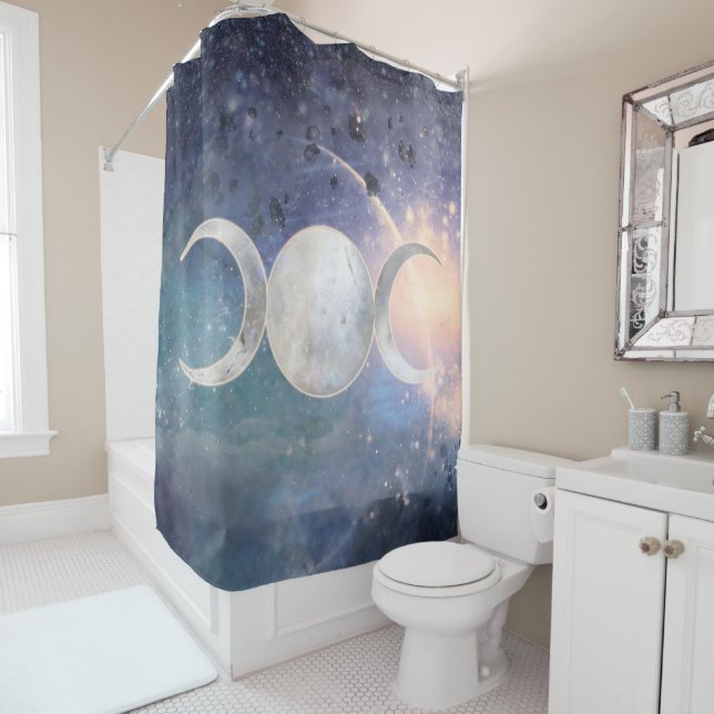 Cortina Para Box Universo Celestial Tripla Lua Goddess Moonstone (In Situ)