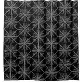 Cortina Para Box Urnas de Aranha do Dia das Bruxas Pretas e Brancas