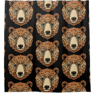Cortina Para Box Urso Castanho para o outono