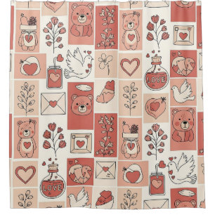 Cortina Para Box Urso Fofo - Floresta de Pastéis Suaves (6)
