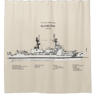 Cortina Para Box USCG Cutter Hamilton whec- 715 - SBD