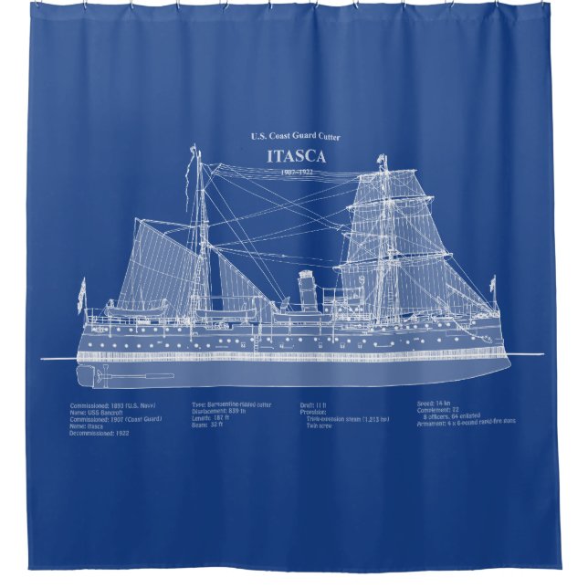 Cortina Para Box USCG Cutter Itasca - ABD (Frente)