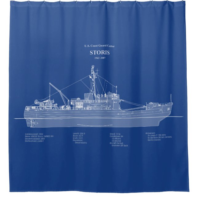 Cortina Para Box USCG Cutter Storis wmec-38 - ABD (Frente)