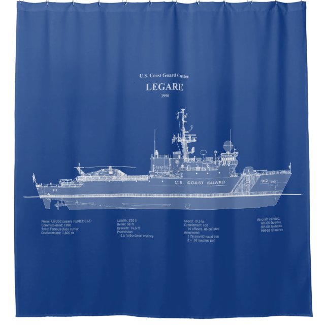 Cortina Para Box USCG Legare wmec-912 - ABD (Frente)