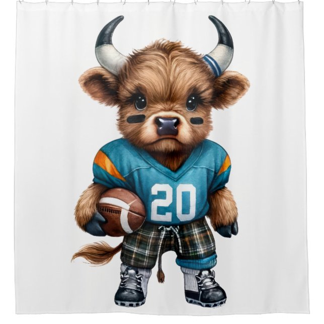 Cortina Para Box Vacas e Futebol das Highland (Frente)